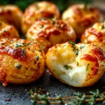 Bombes au fromage et à l’ail