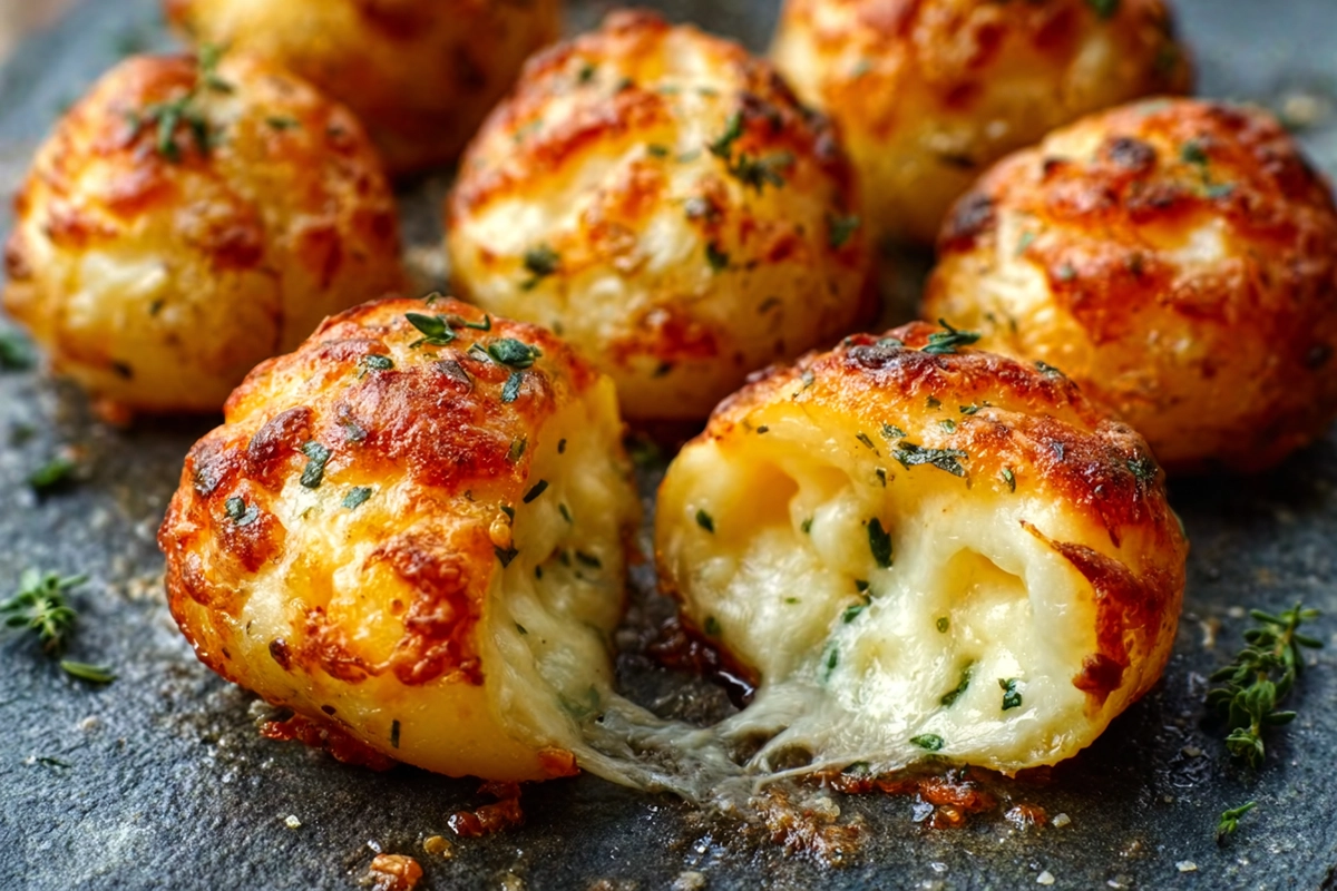 Bombes au Fromage et à l’Ail