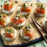 Bouchées de saumon et concombre