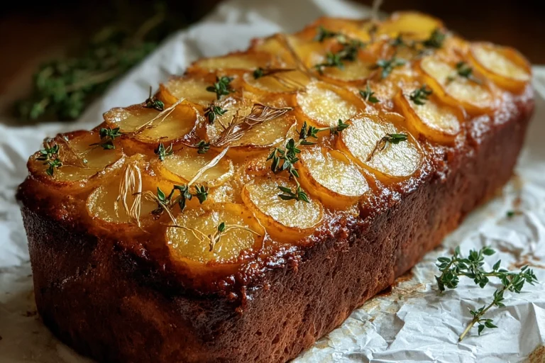 cake salé aux oignons caramélisés