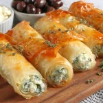 Cigares de Courgettes Croustillants au Fromage Feta et Mozzarella