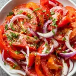 salade de tomates fraîche