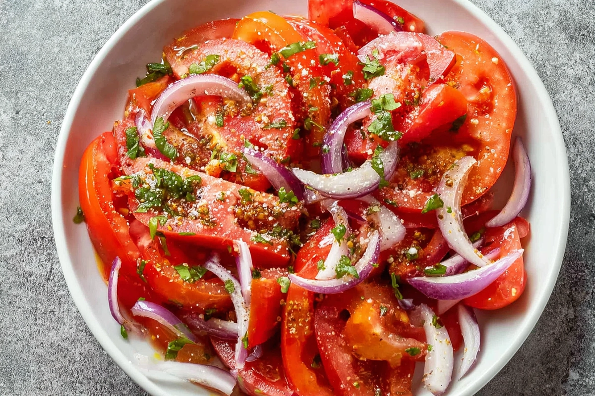 salade de tomates fraîche