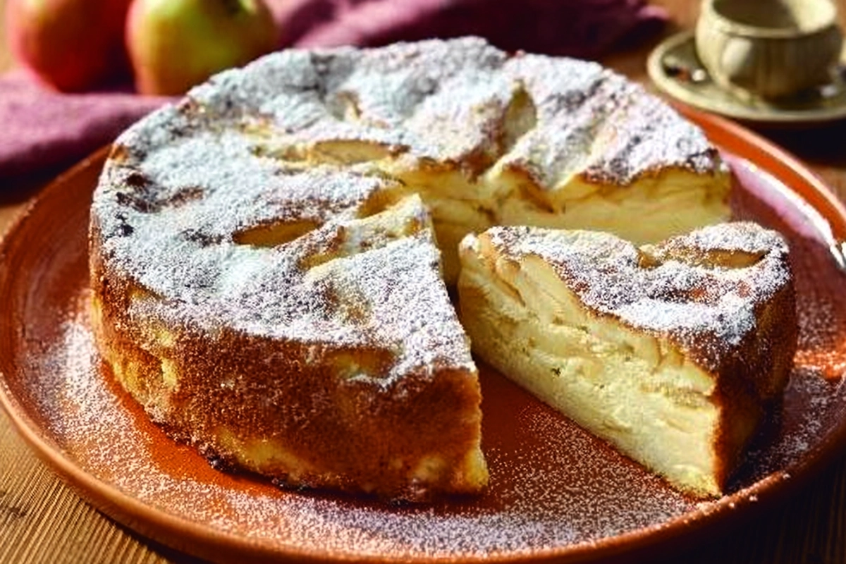 Gâteau flan aux pommes