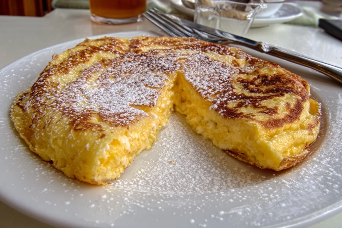 Gâteau aux pommes cuit à la poêle