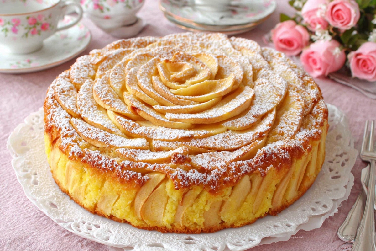 Gâteau aux pommes peu caloriqu