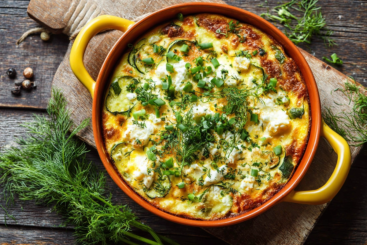 Gratin de courgette au tho