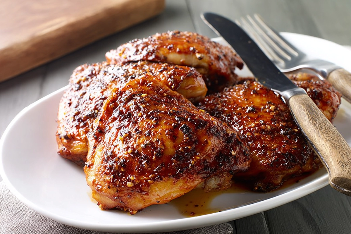 Poulet au miel et à la moutarde