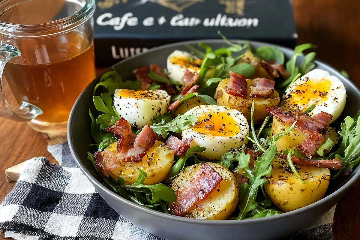 Recette de Salade Pomme de Terre Lardons Œuf