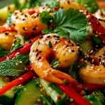 salade de crevettes à l’asiatique