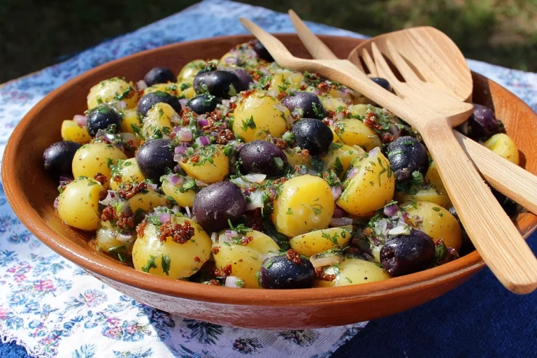 Salade de pommes de terre à la grecque