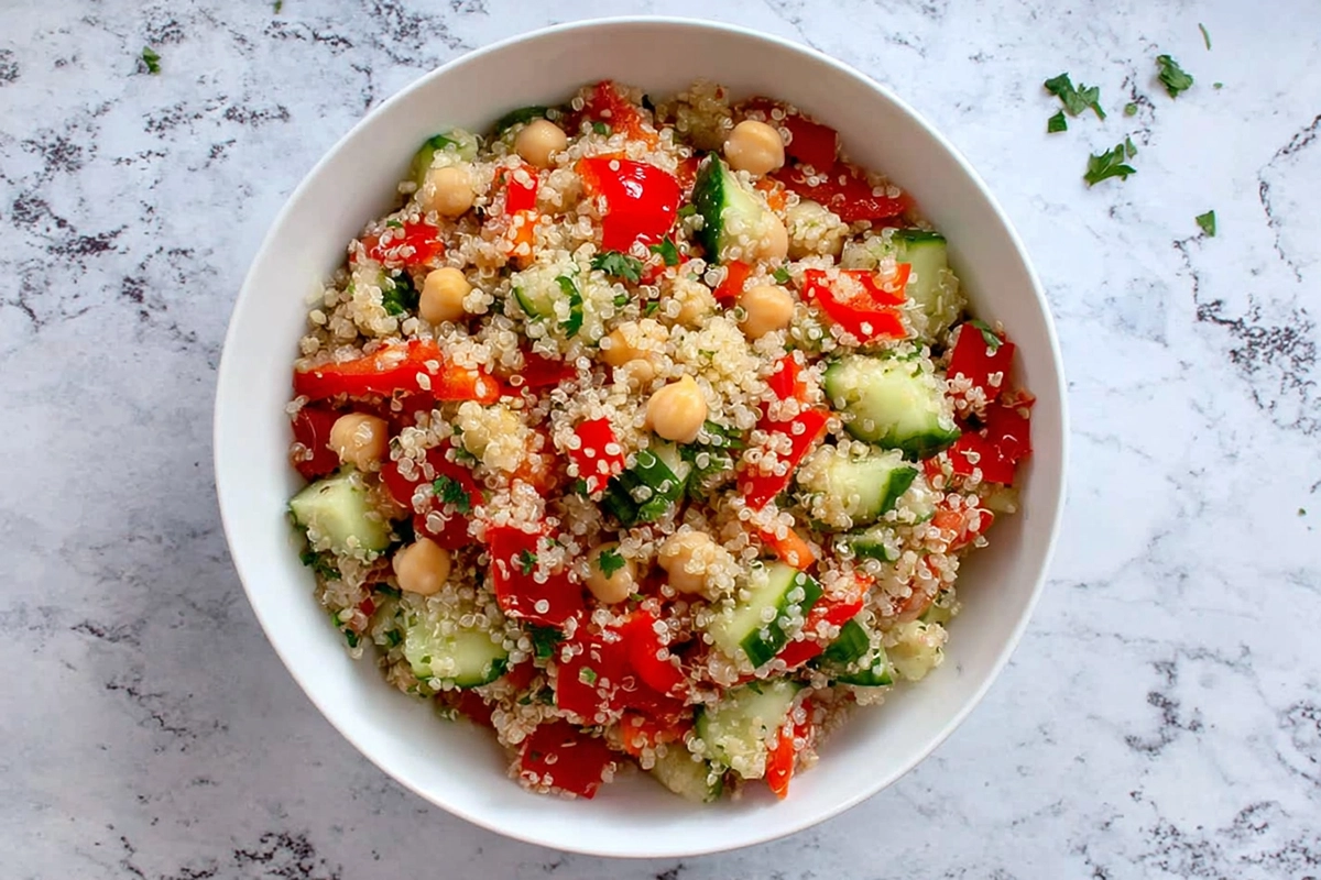 salade quinoa pois chiches