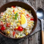 Salade de riz composée