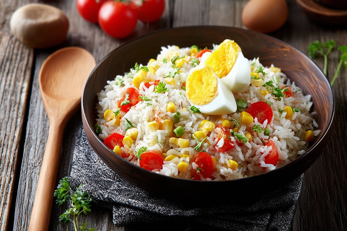 Salade de riz composée