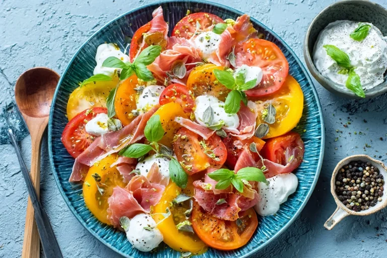 salade estivale mozzarella basilic melon tomate