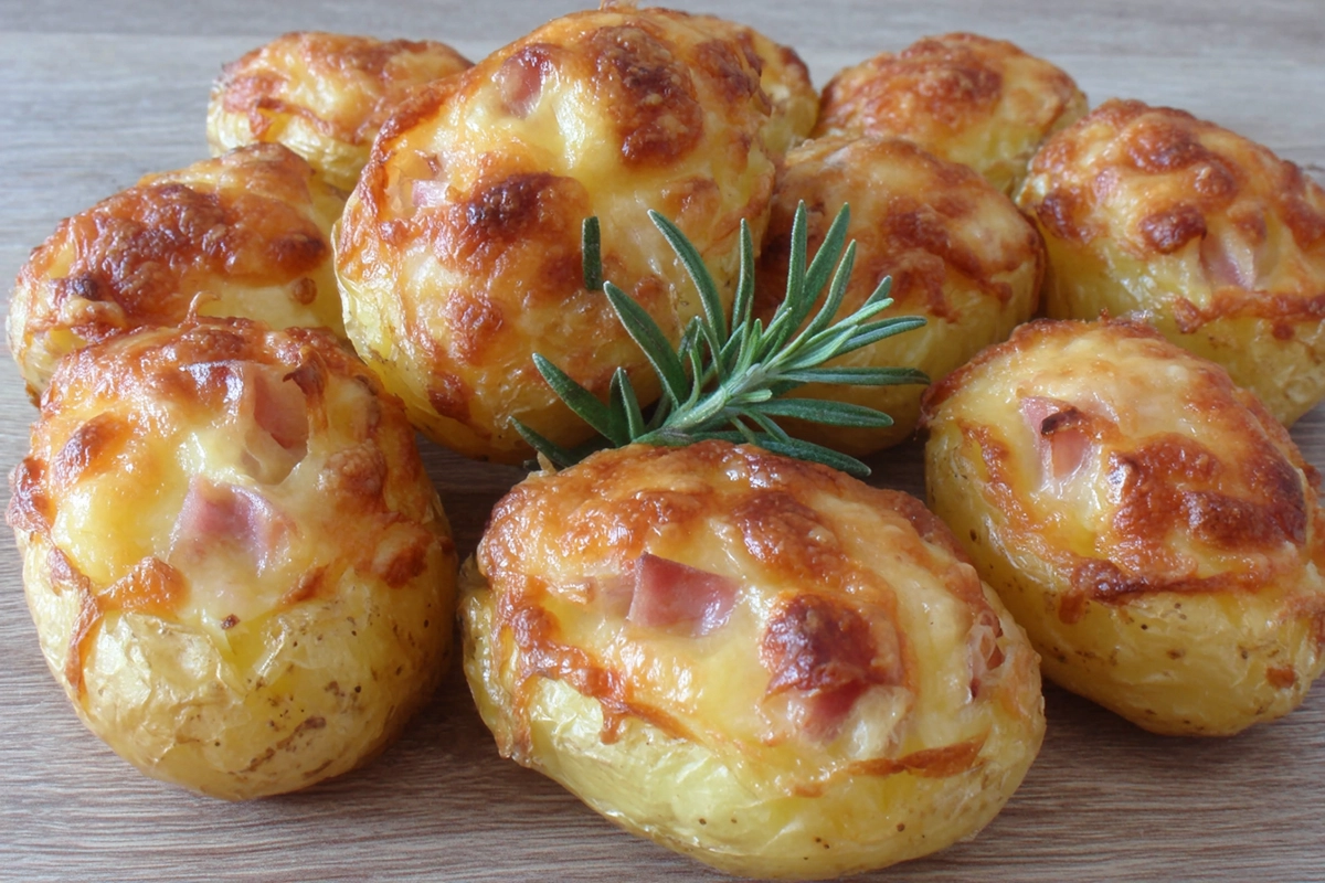 bouchées au lardons et au comté