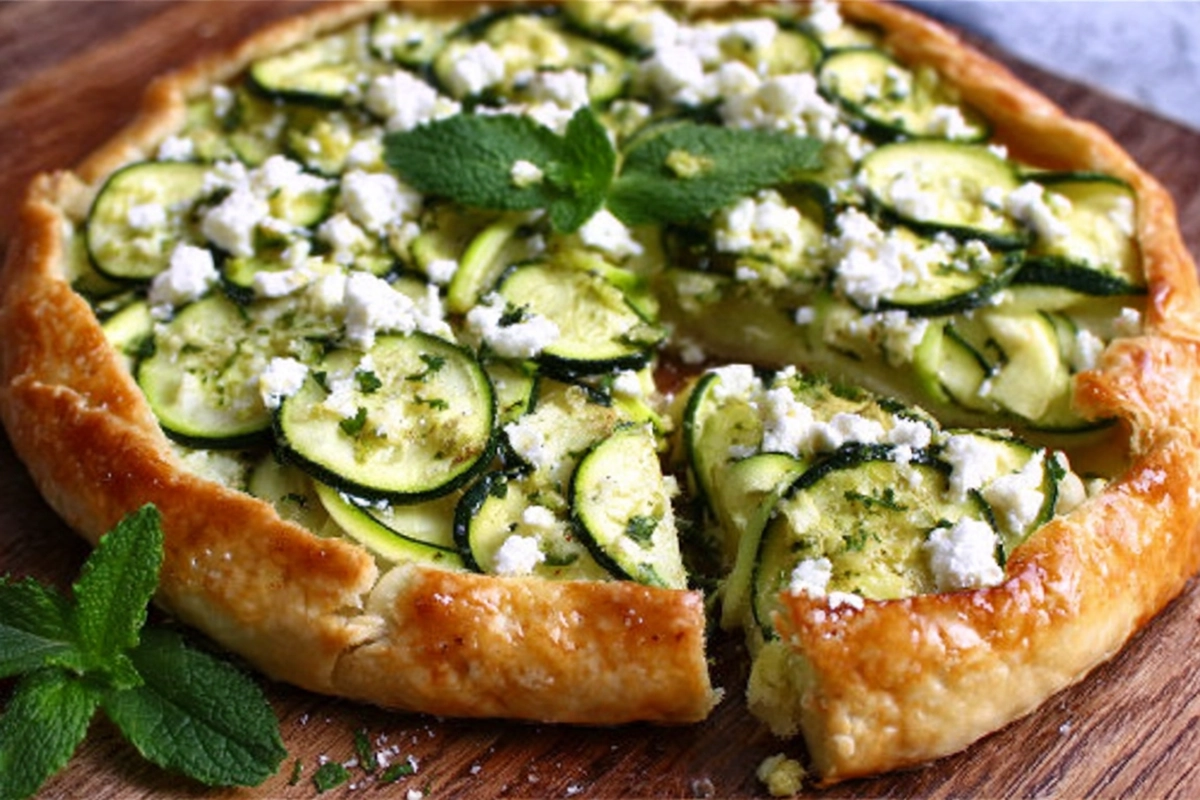tarte fine courgettes feta