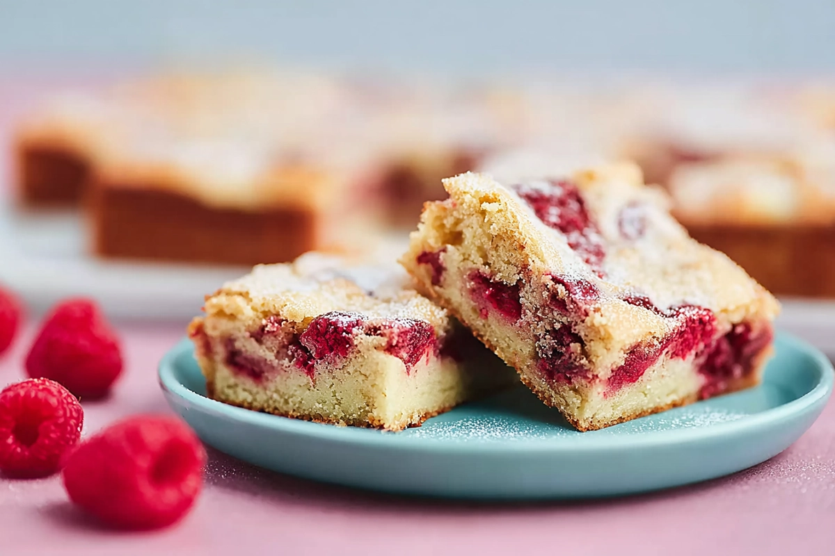 gâteau léger aux framboise