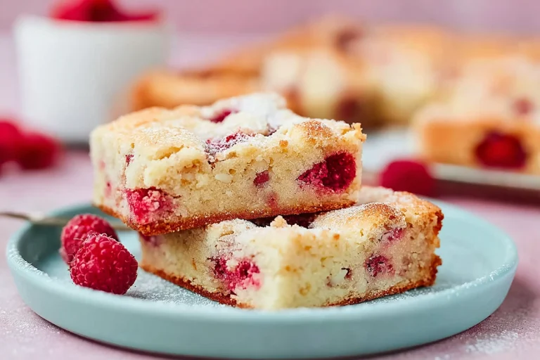 gâteau léger aux framboises