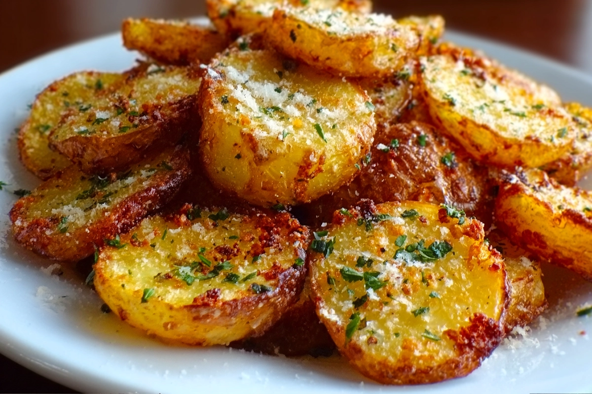 pommes de terre à l’ail et parmesa