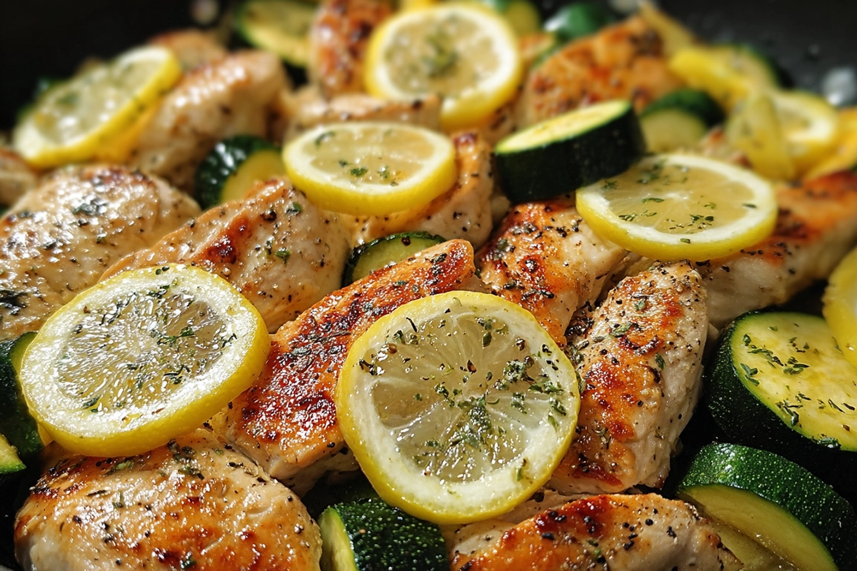 poulet courgettes citron