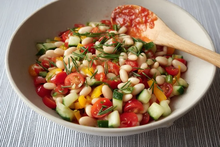 salade de haricots blancs
