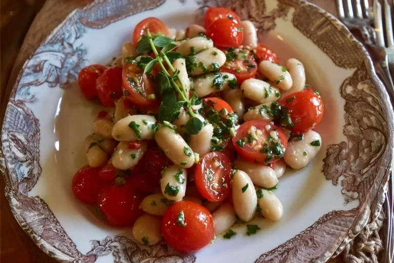 salade de haricots blancs à la libanaise