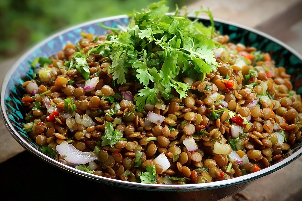 salade de lentilles à l’oriental
