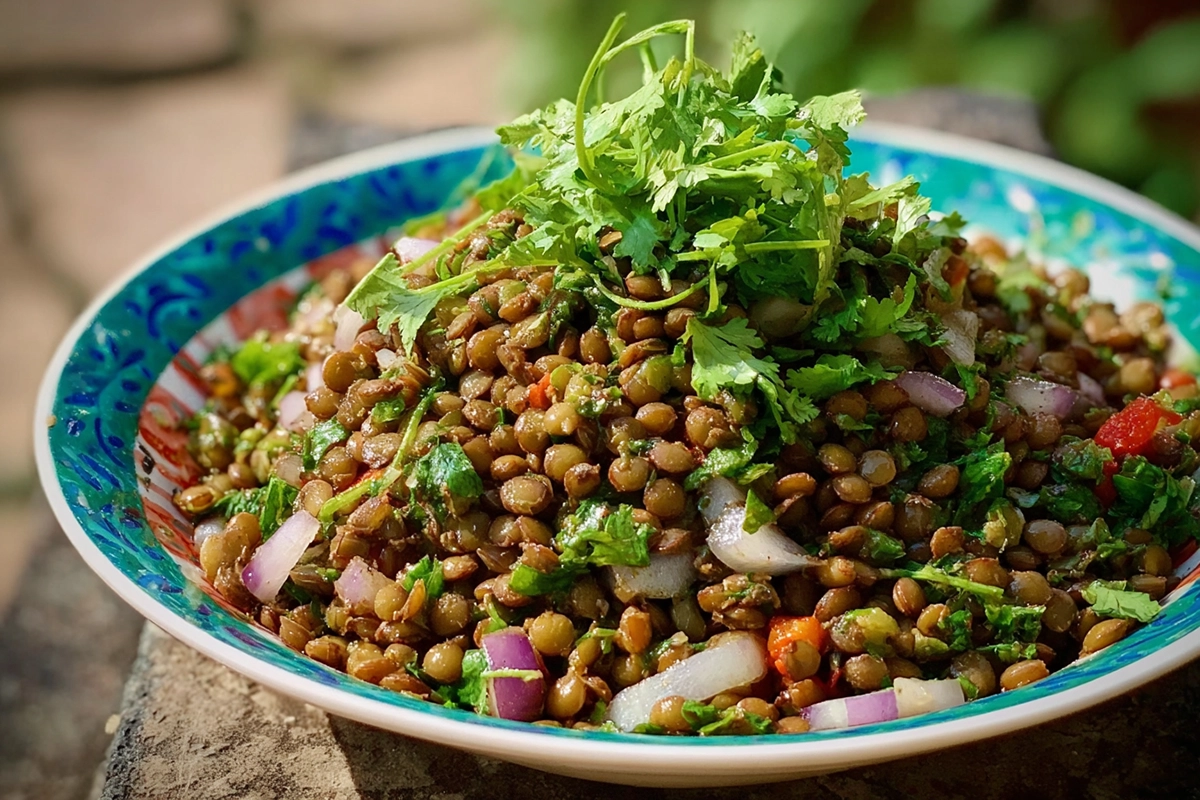 salade de lentilles à l’orientale