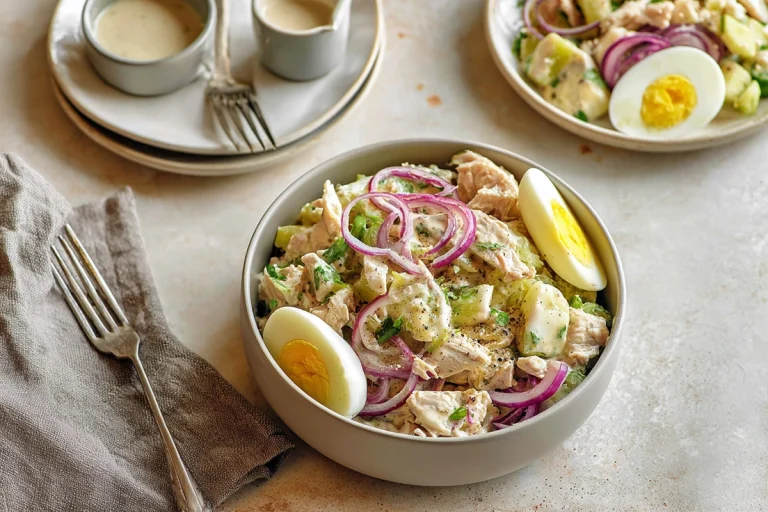 Salade de pommes de terre au thon