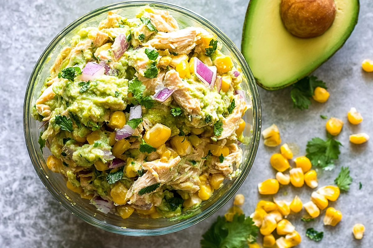 salade de poulet et avocat