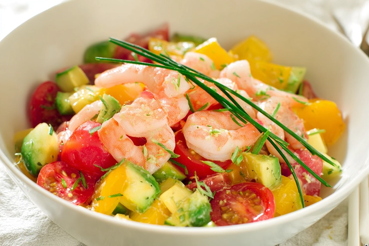 salade grecque crevette