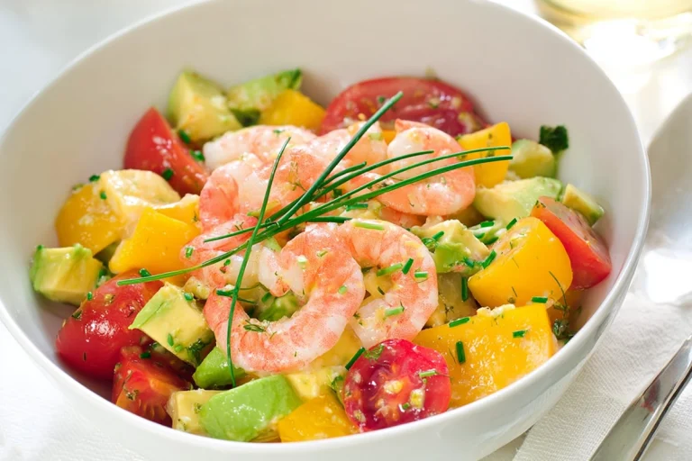 salade grecque crevettes