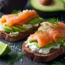 Tartine avocat saumon
