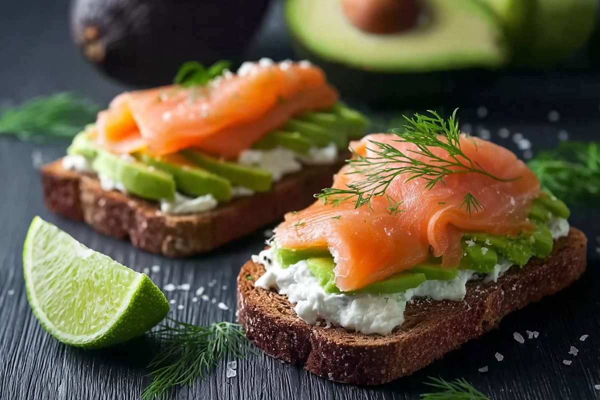 tartine avocat saumon
