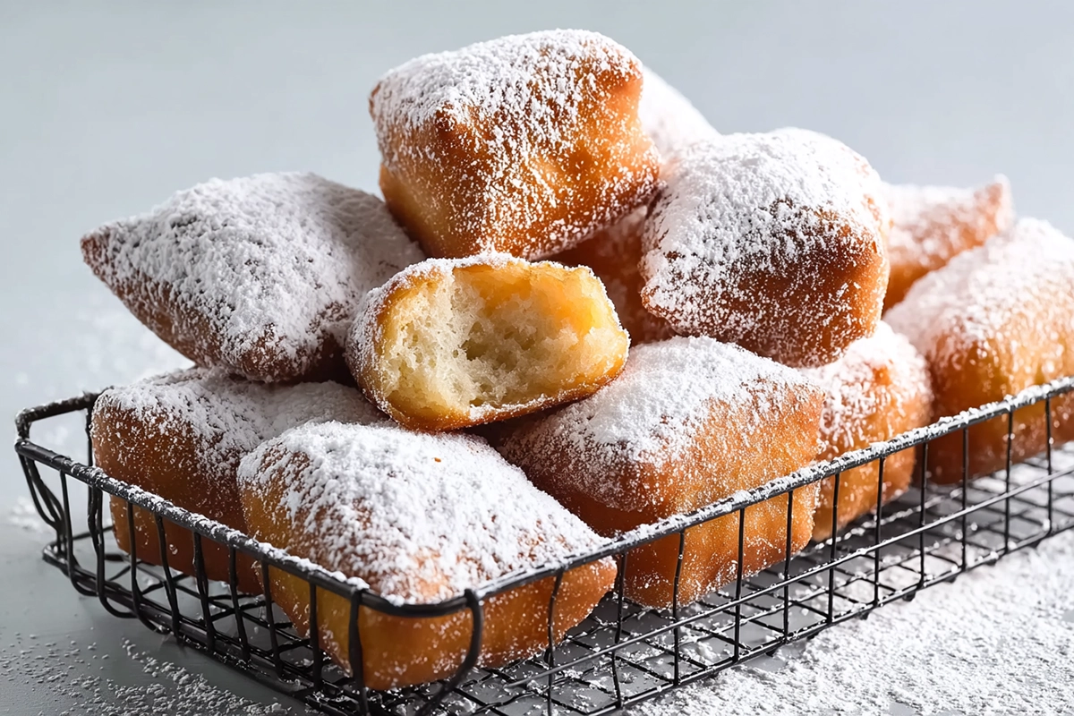 Beignets de carnaval bien gonflé