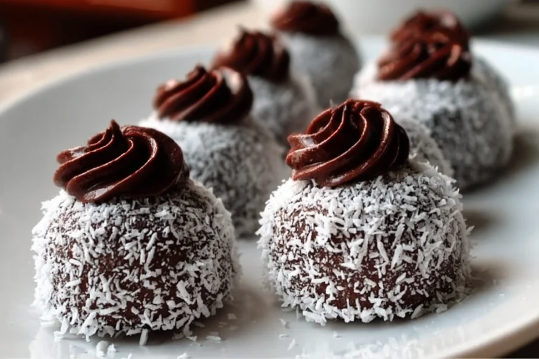 Biscuits sans cuisson coco-choc