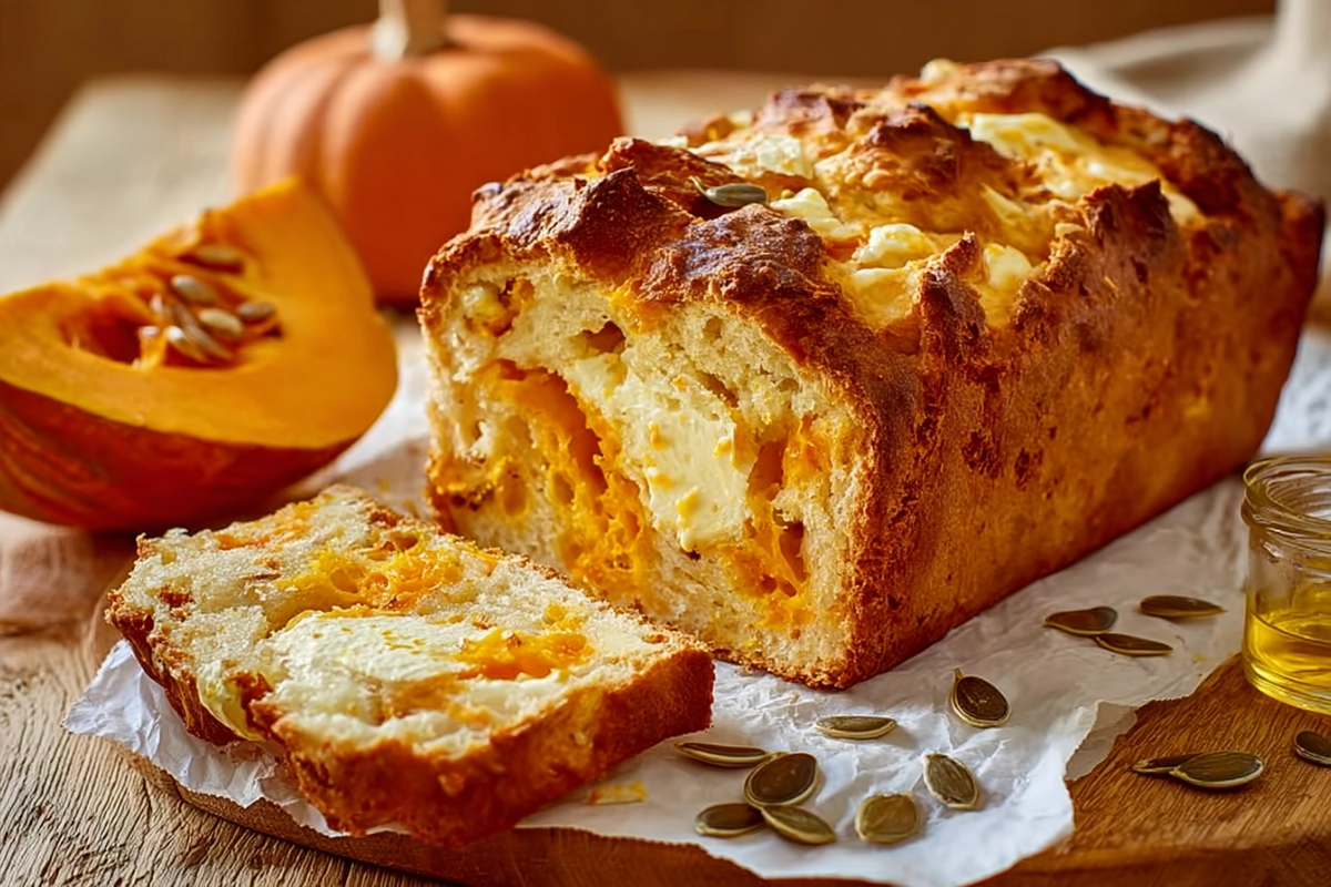 Cake Salé au Comté et Potimarron Rôti