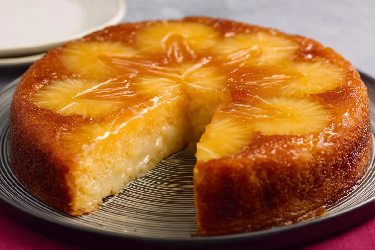 Gâteau fondant aux poire