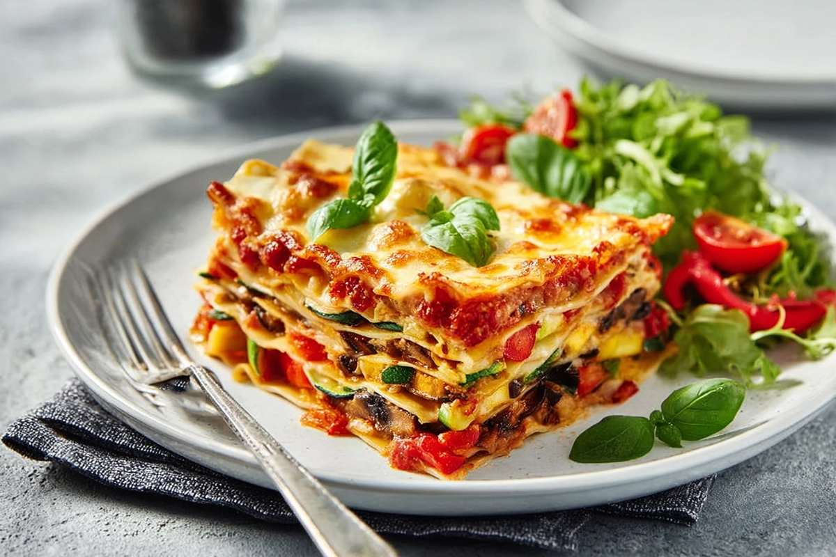 Lasagnes poulet, légumes du soleil et mozzarella : le plat familial aux saveurs méditerranéennes 4 Lasagnes poulet, légumes du soleil et mozzarella
