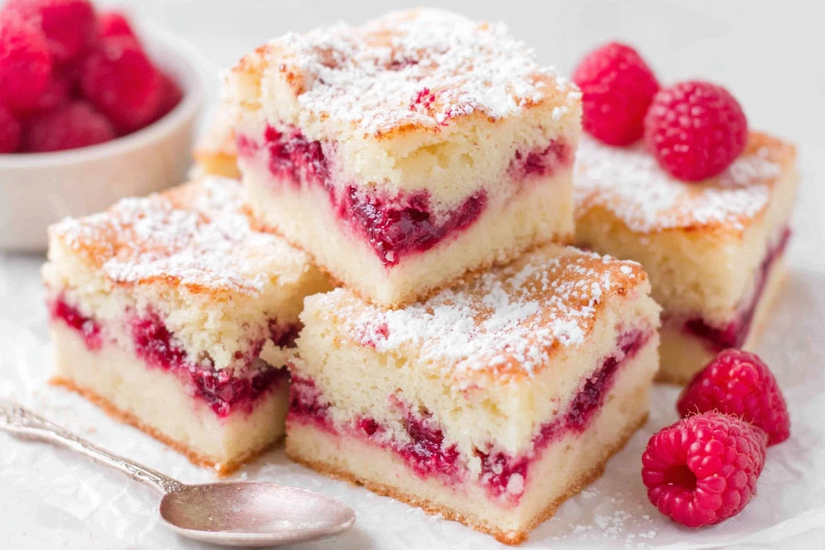 Moelleux aux framboise