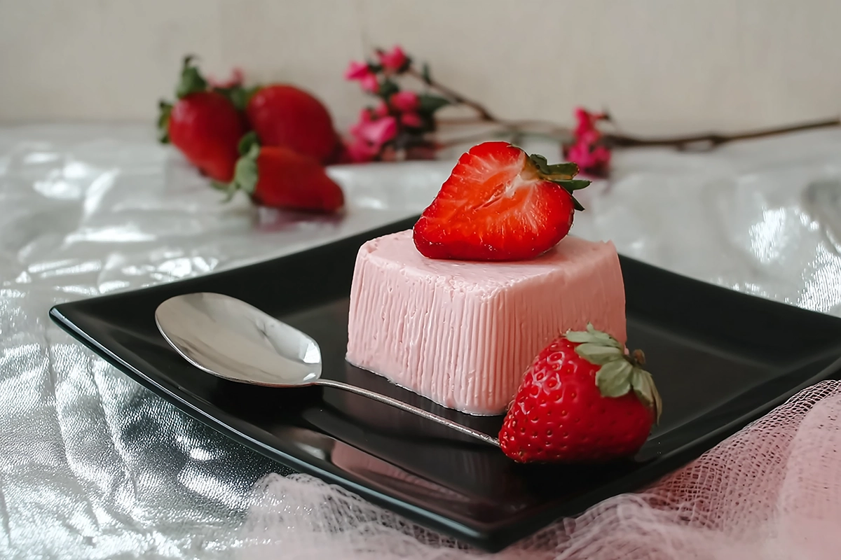 Parfait glacé aux fraises