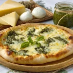 Pizza verte aux asperges