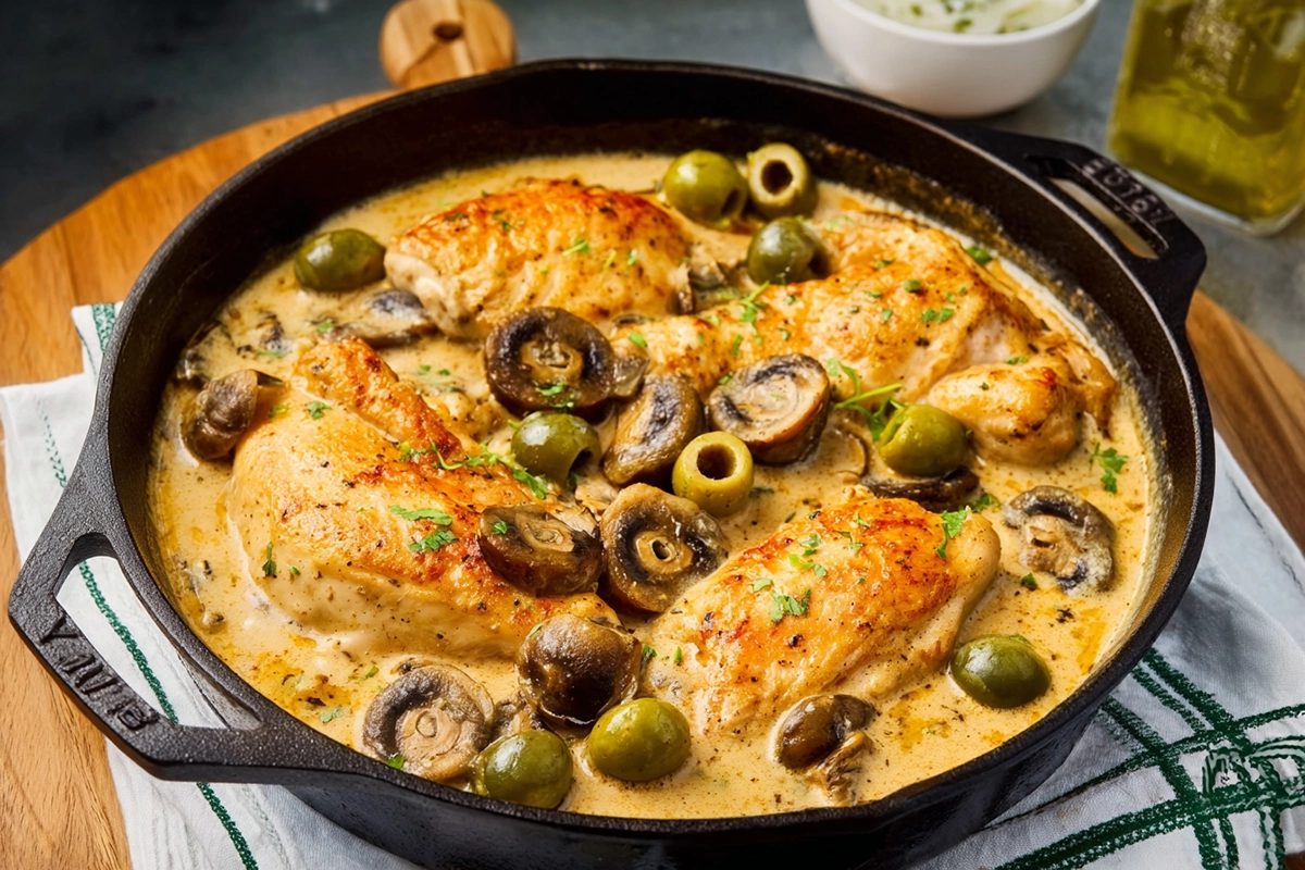 poulet sauce crémeuse