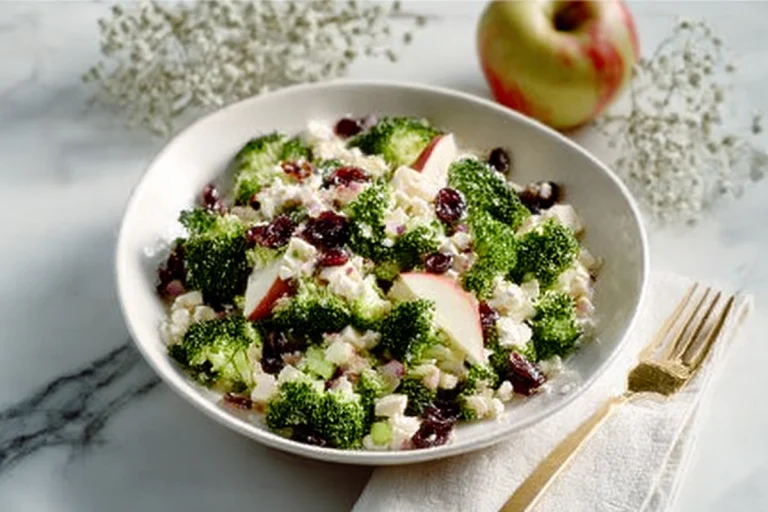 SALADE DE BROCOLI ET POMME CROQUAN