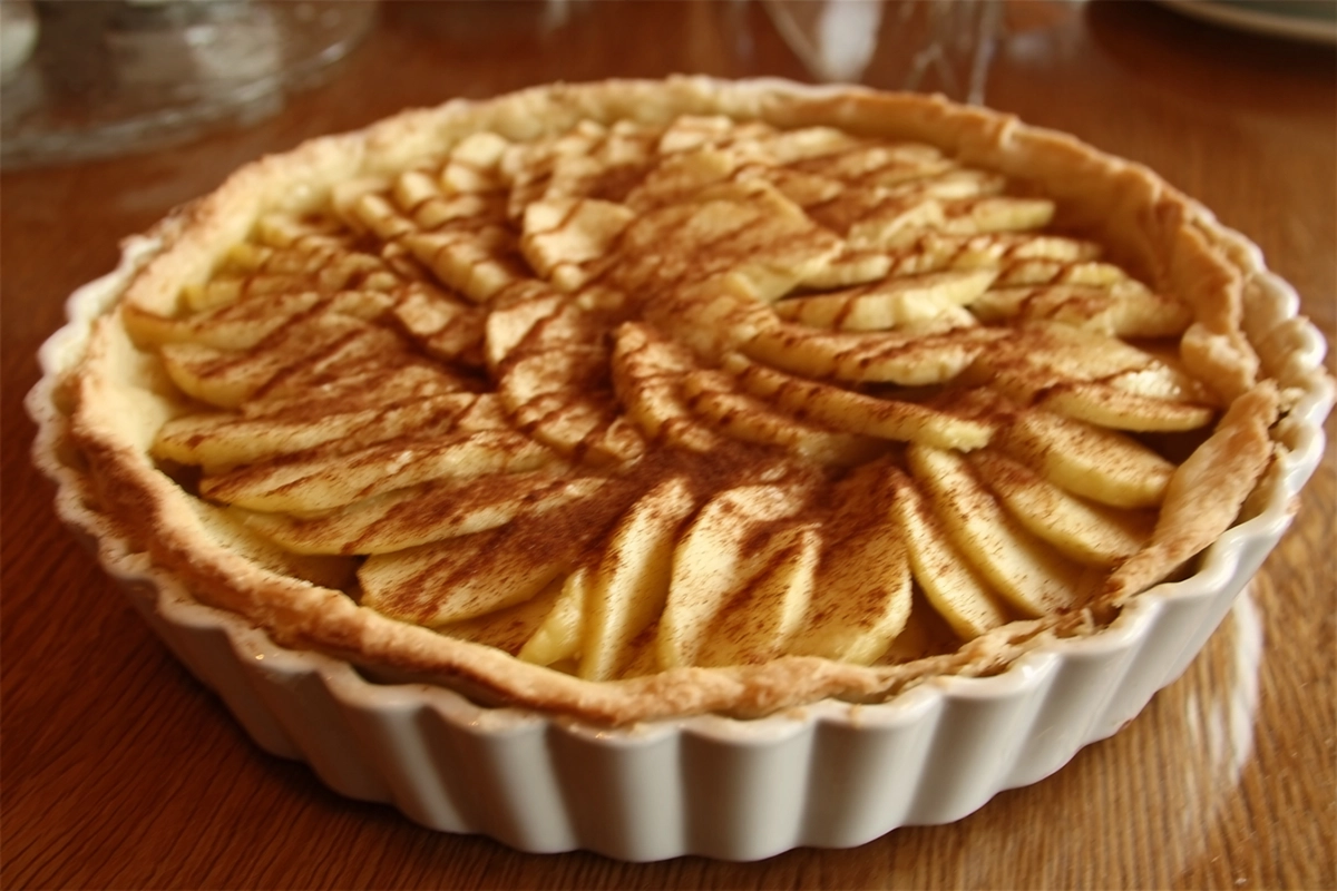Tarte aux pommes à la frangipan