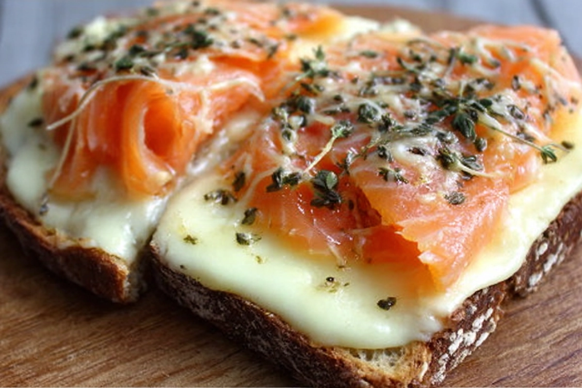 croque saumon fum