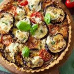 quiche aubergine chèvr