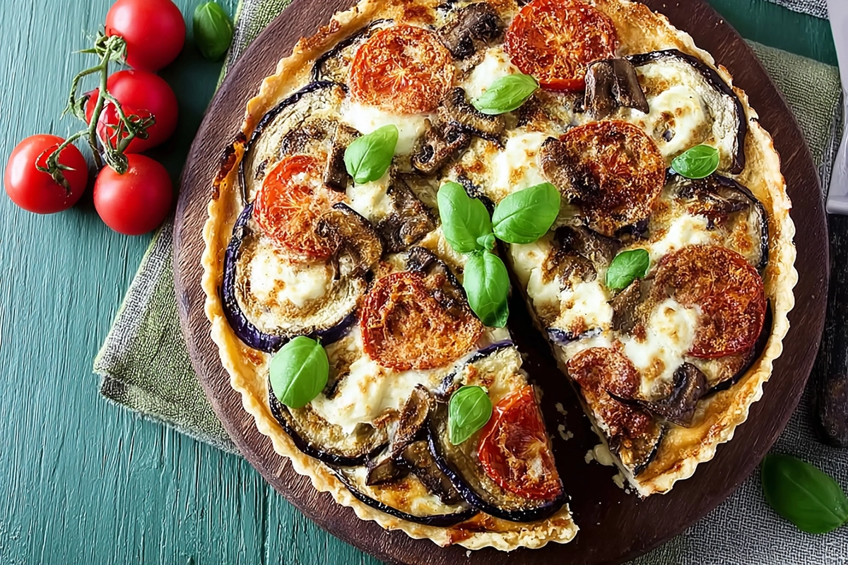 quiche aubergine chevre Sublime quiche aubergine chèvre : la quiche végétarienne que vous allez adorer