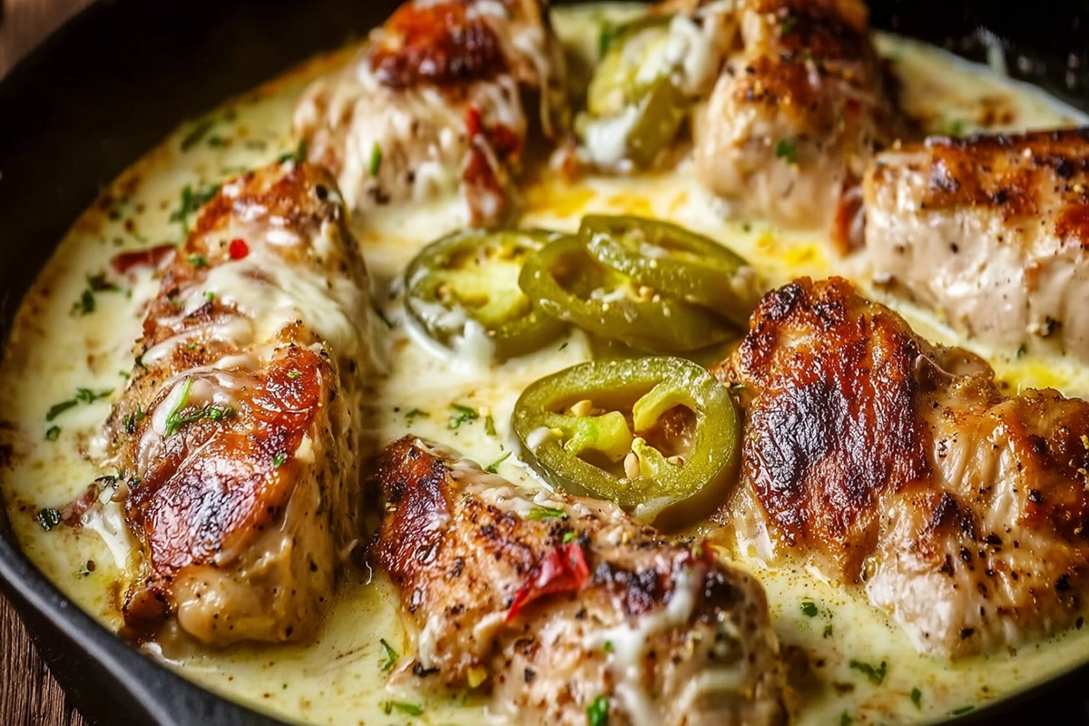 Poulet crémeux aux pepperoncini